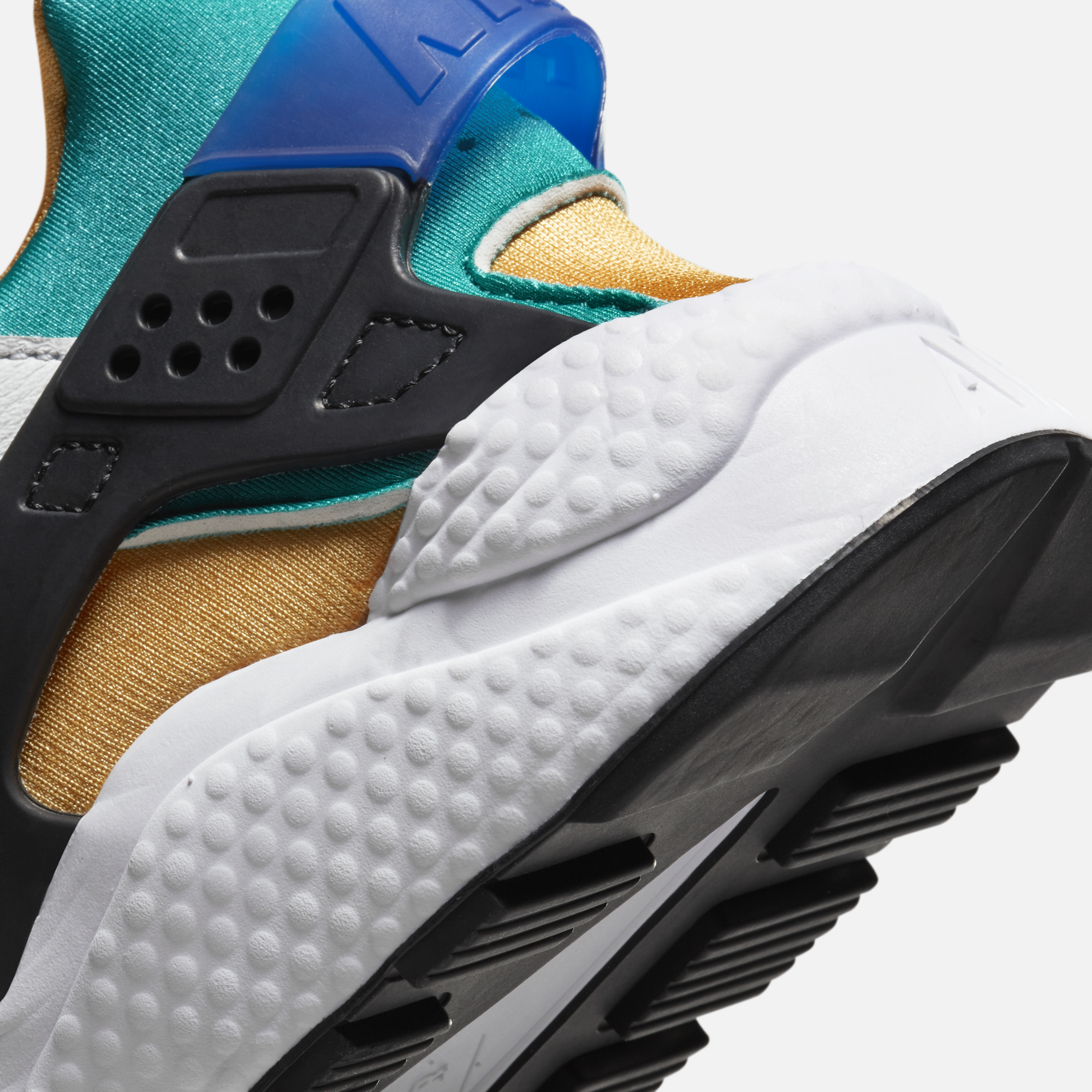 Nike huarache turquoise clearance gold