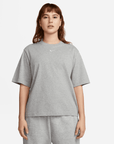 Nike Sportswear Women's Essential Boxy Grey T-Shirt