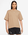 Nike Sportswear Women's Essential Boxy Brown T-Shirt