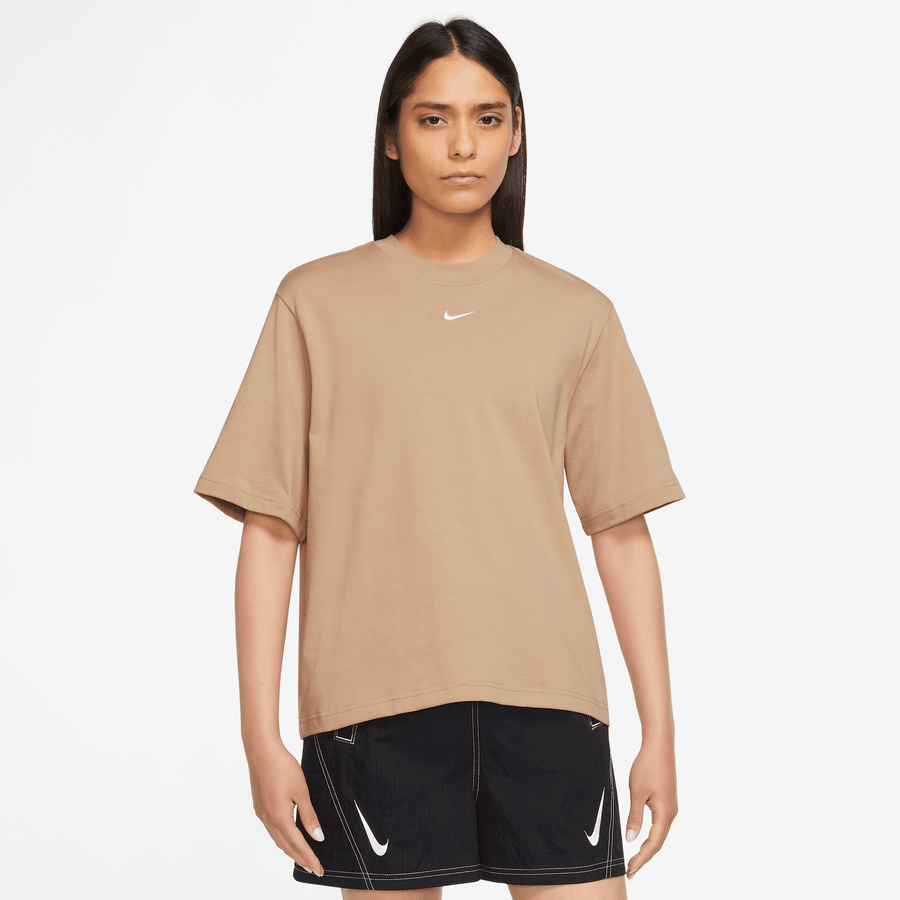 Nike Sportswear Women's Essential Boxy Brown T-Shirt