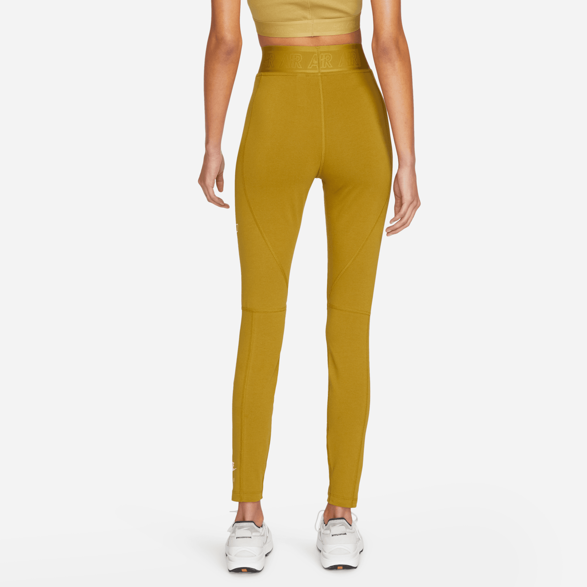 Nike Air High-Waisted Yellow Graphic Leggings – Puffer Reds