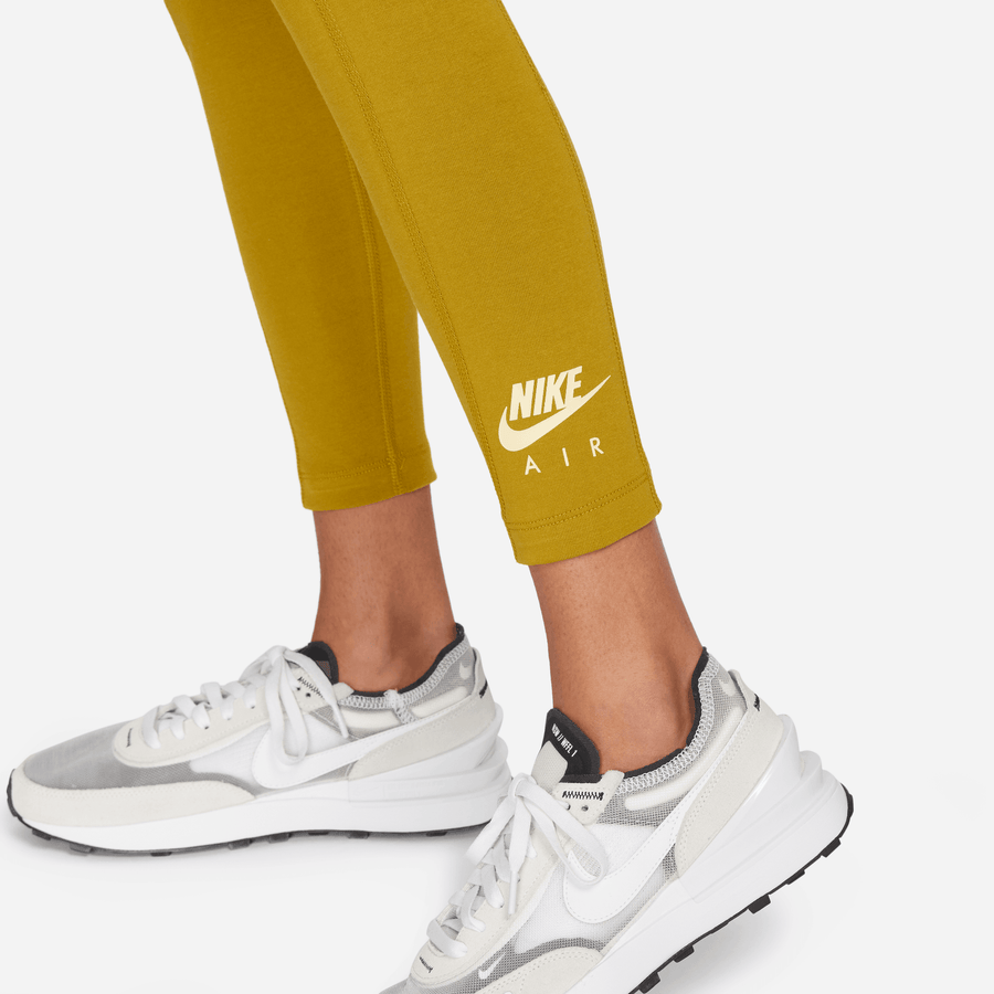 Nike Air High-Waisted Yellow Graphic Leggings