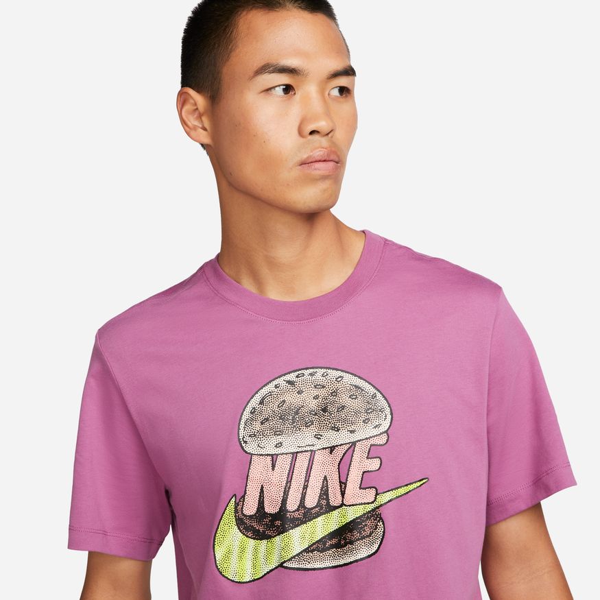 Nike 'Hamburger Swoosh' T-Shirt Purple