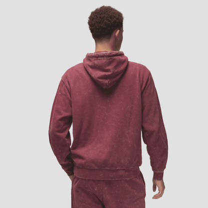 Air Jordan Essentials Washed Red Fleece Hoodie