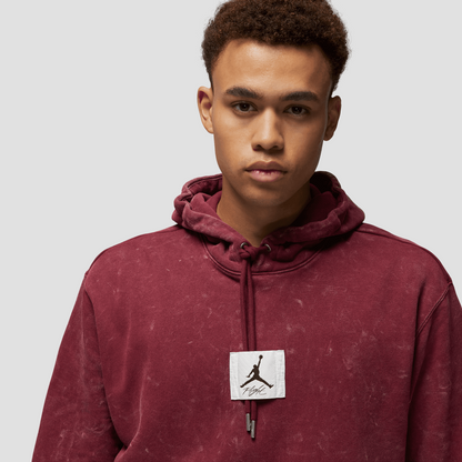 Air Jordan Essentials Washed Red Fleece Hoodie