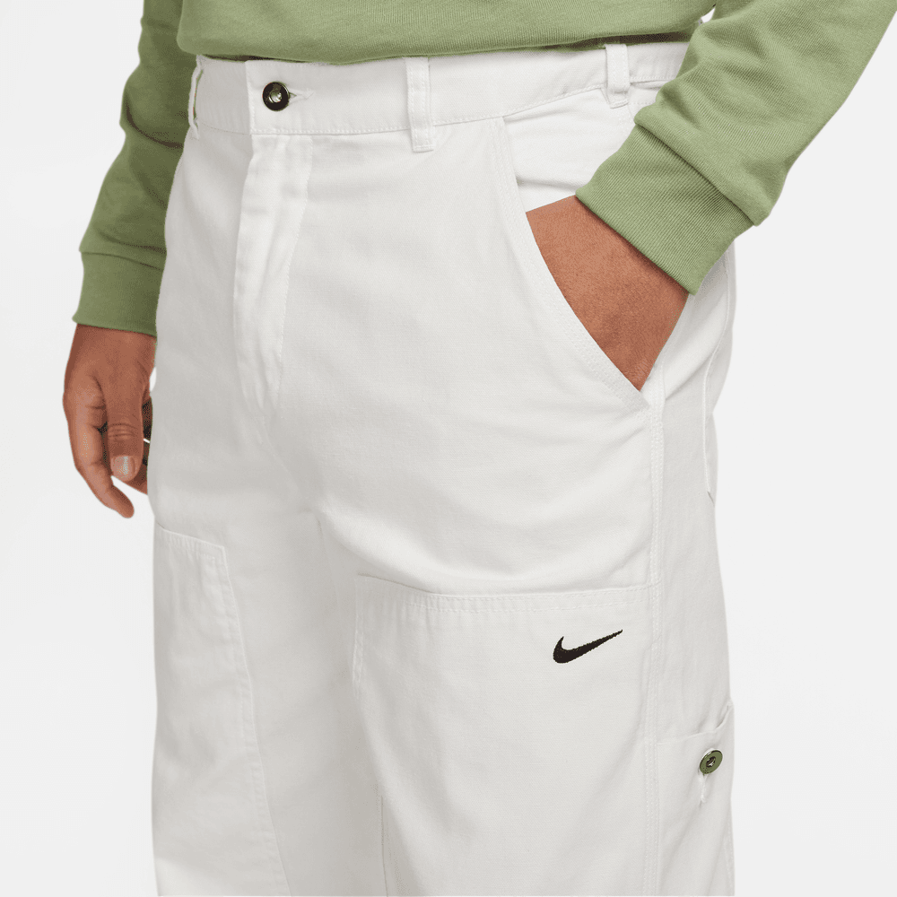 Nike Life Men's White Double Panel Pants