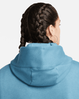 Nike Women's Blue Oversized Pullover Hoodie