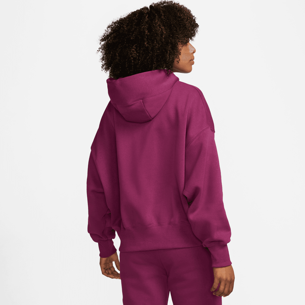 Nike Women's Red Oversized Pullover Hoodie