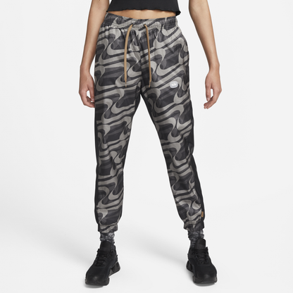 Nike Sportswear Icon Clash Women's Woven Allover Print Black Pants Nike