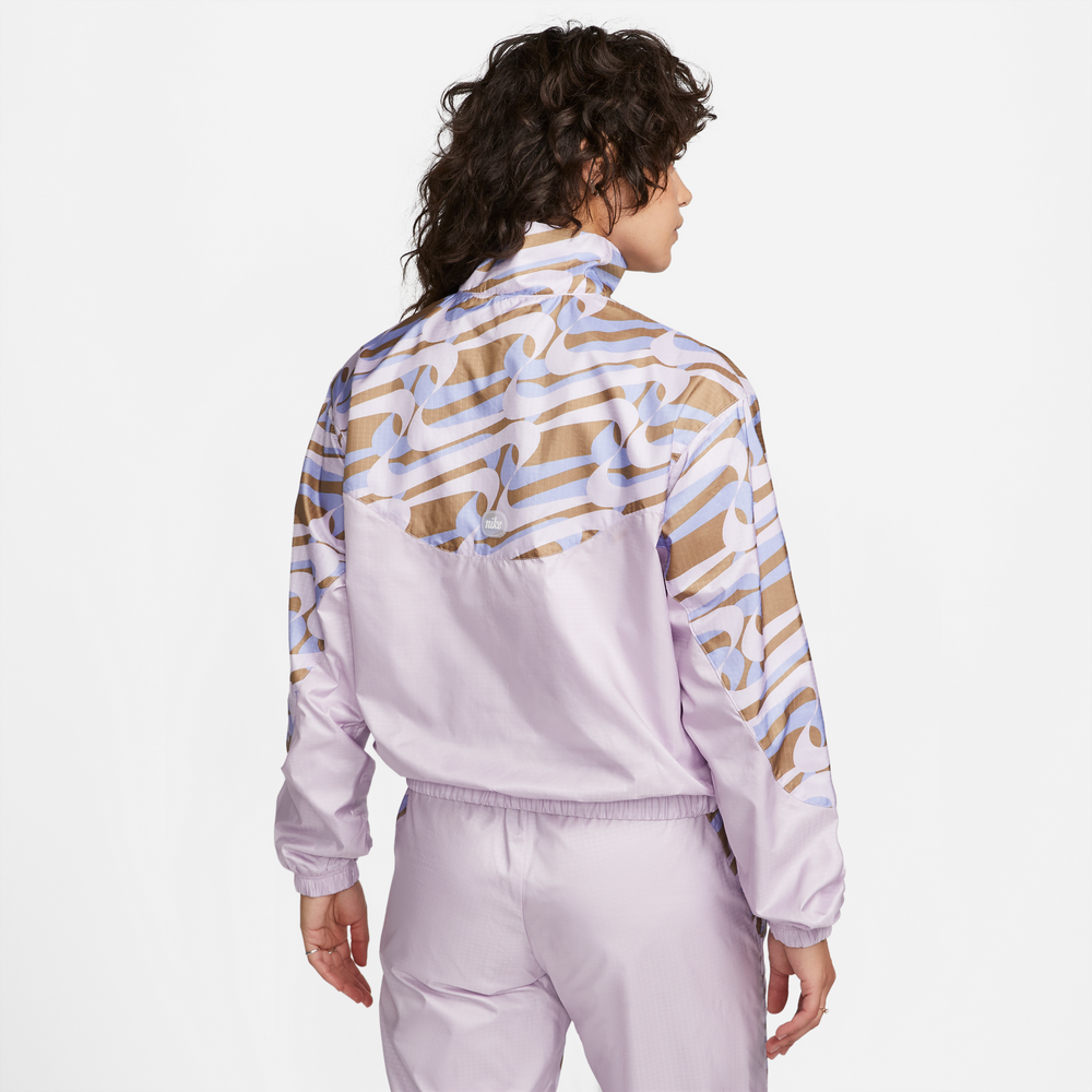Nike Sportswear Icon Clash Women's Woven Allover Print Purple Jacket Nike