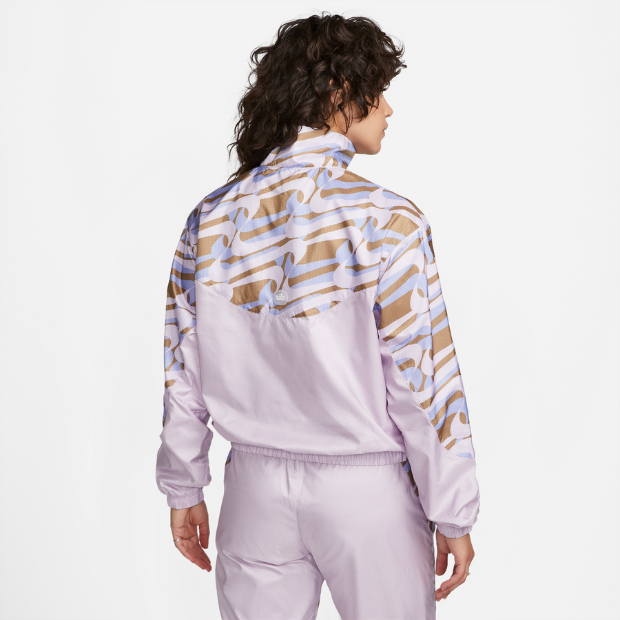 Nike Sportswear Icon Clash Women's Woven Allover Print Purple Jacket Nike