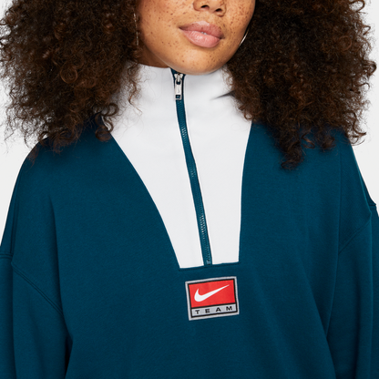 Nike Sportswear Team Nike Blue Half-Zip Fleece Top