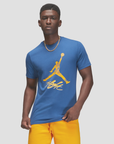 Air Jordan Crackled Jumpman T-Shirt Navy Gold