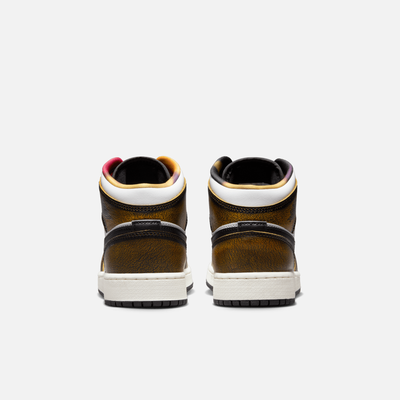 Air Jordan 1 Mid SE (GS) Wear Away Yellow