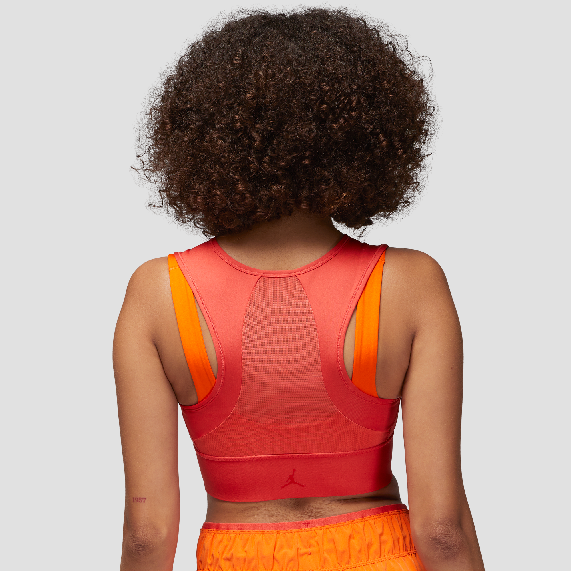 Nike GIRLS Dri-Fit Dry Reversible Sports Bra Training Orange Tropical XL  NWT