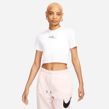 Nike Women's Silky Crop White Top