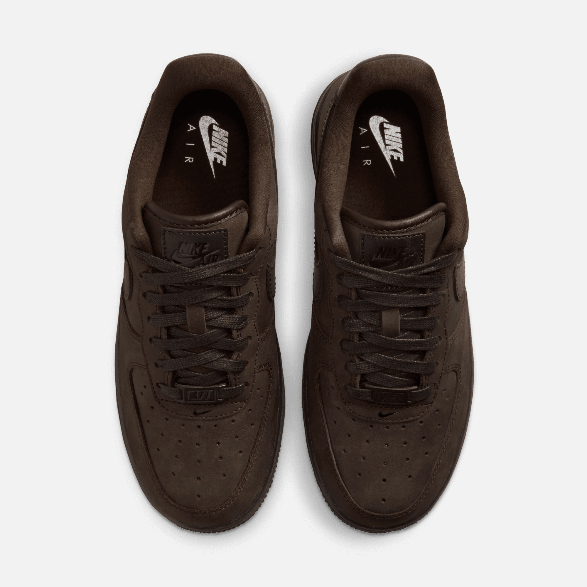 Nike Air Force 1 Low 07 Premium Women's Chocolate Brown – Puffer Reds