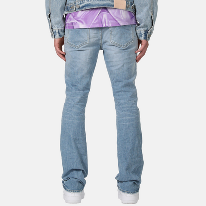 Purple Brand Light Indigo Wash Bootcut Jeans