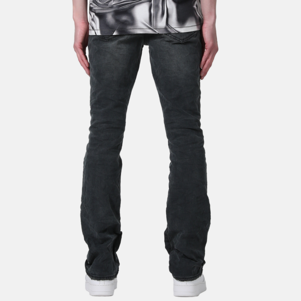 Purple Brand Washed Dark Gray Bootcut Jeans