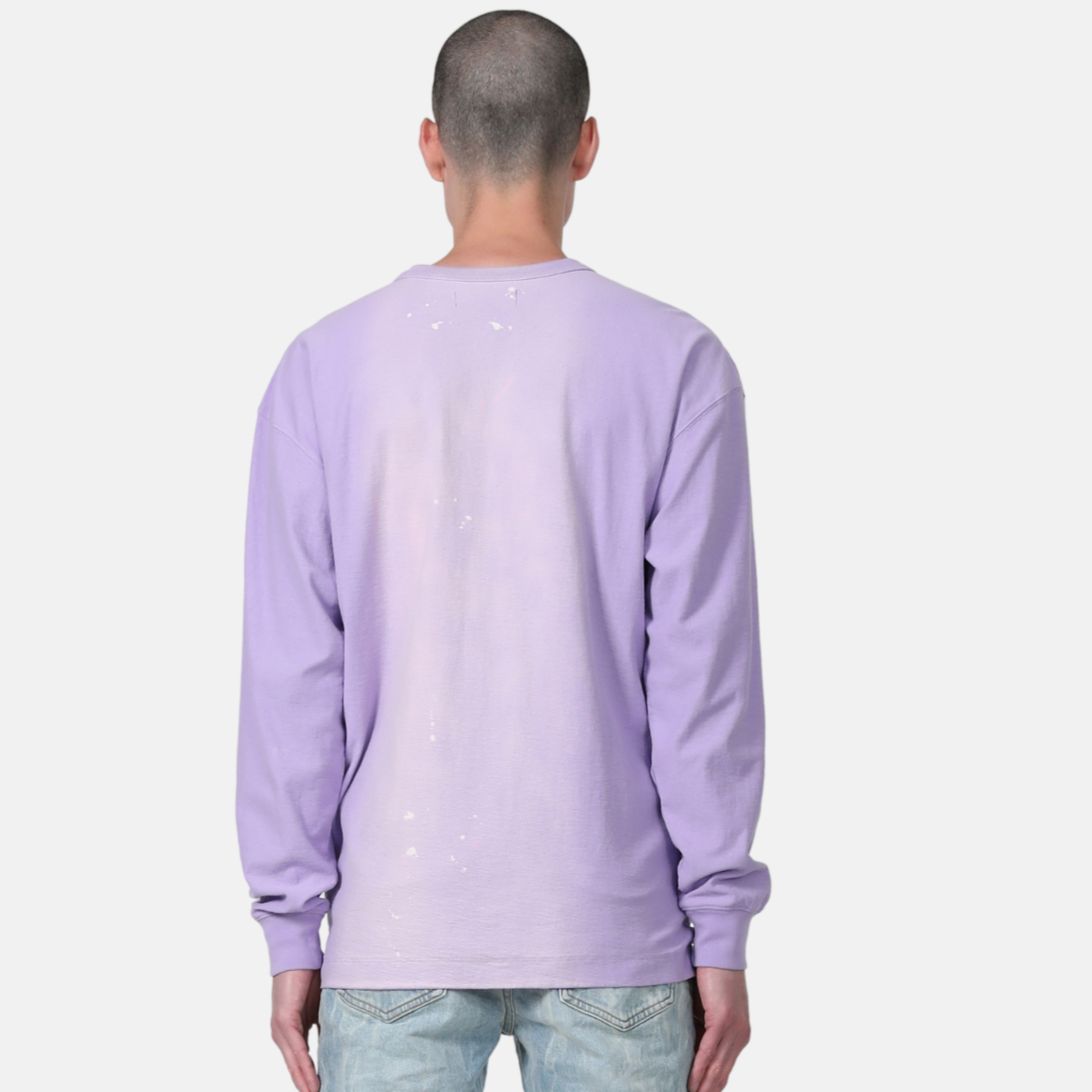 Purple Brand Tonal Lacquered Logo Cotton T-Shirt, T-Shirts