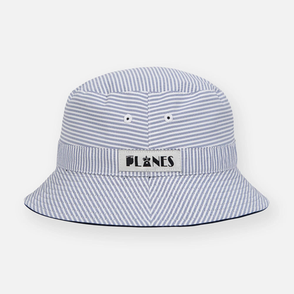 Paper Planes Reversible Seersucker Bucket Hat