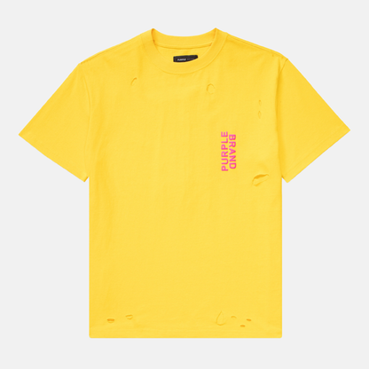 Purple Brand Oversized Fit Yellow Tee