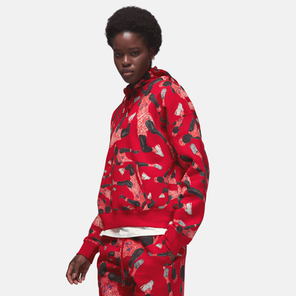 Jordan Artist Series by Parker Duncan Red Women's Hoodie