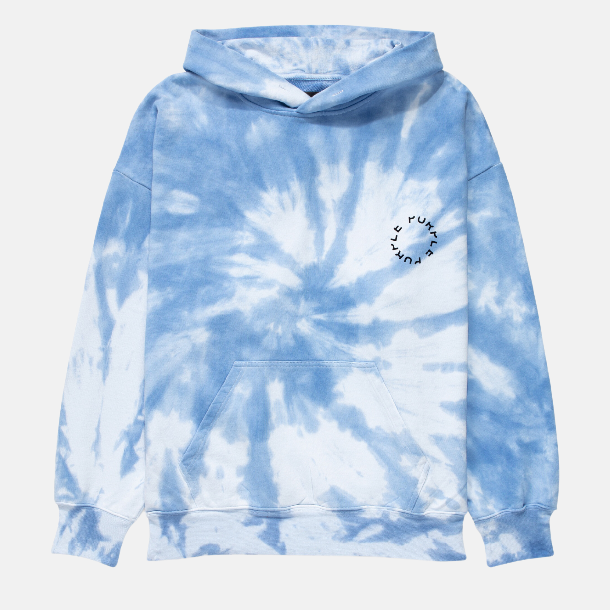 blue tie dye champion hoodie