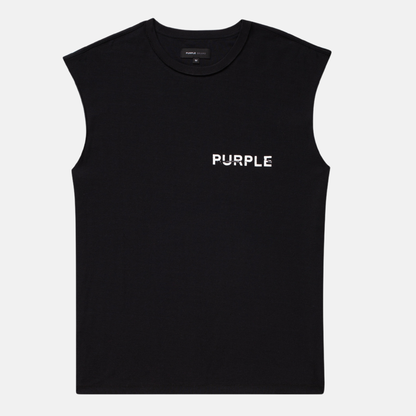 Purple Brand Sleeveless Core Black Beauty Tee