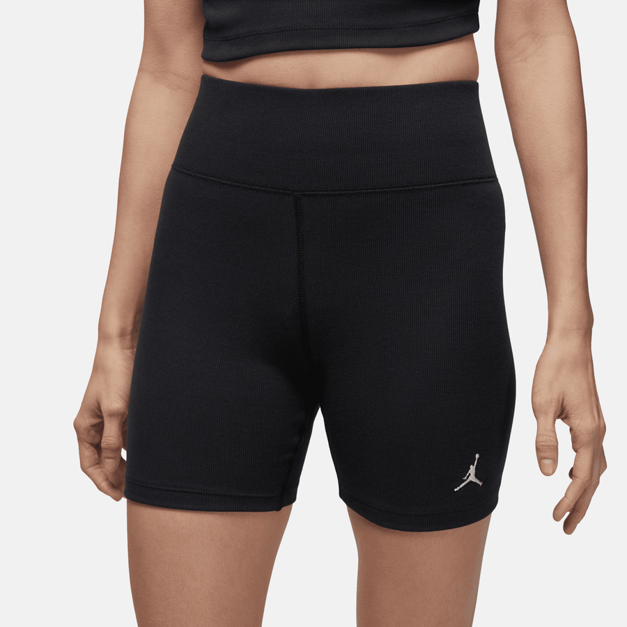 Air Jordan Women's Ribbed Black Bike Shorts