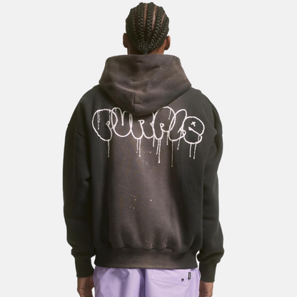 Purple Brand Heavyweight Fleece Stone Washed Pullover Hoodie