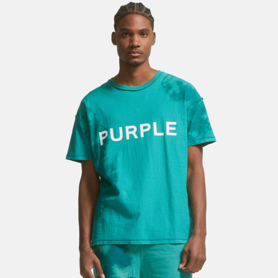 Purple Brand Textured Jersey Inside Out Core Big Fanfare Tee