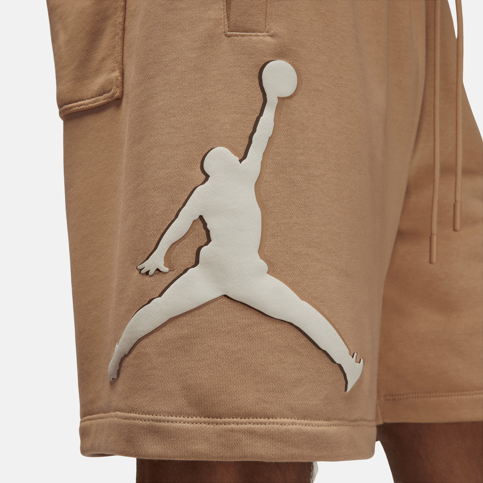 Air Jordan Essentials Fleece Brown Graphic Shorts