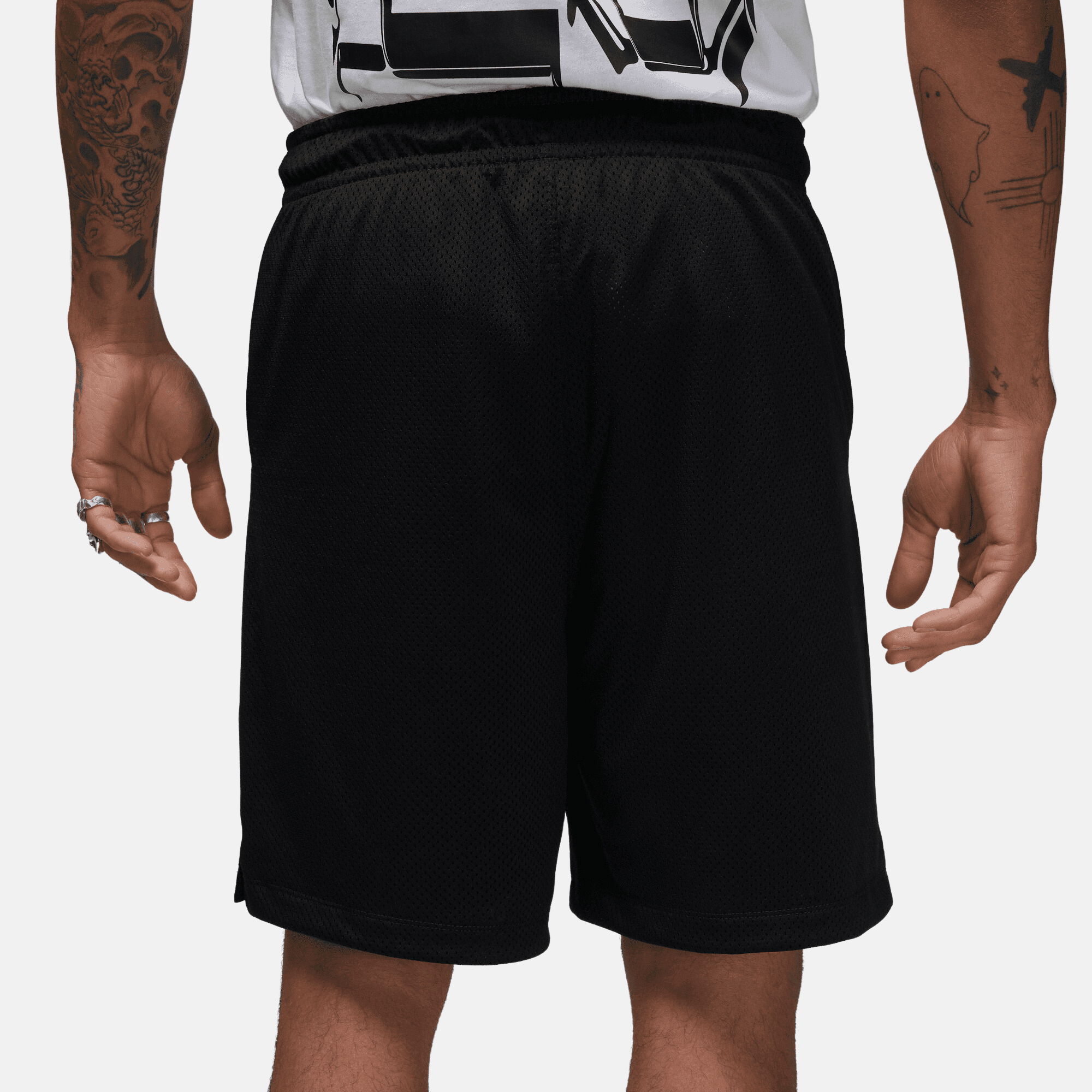 Air Jordan Essentials Black Graphic Mesh Shorts