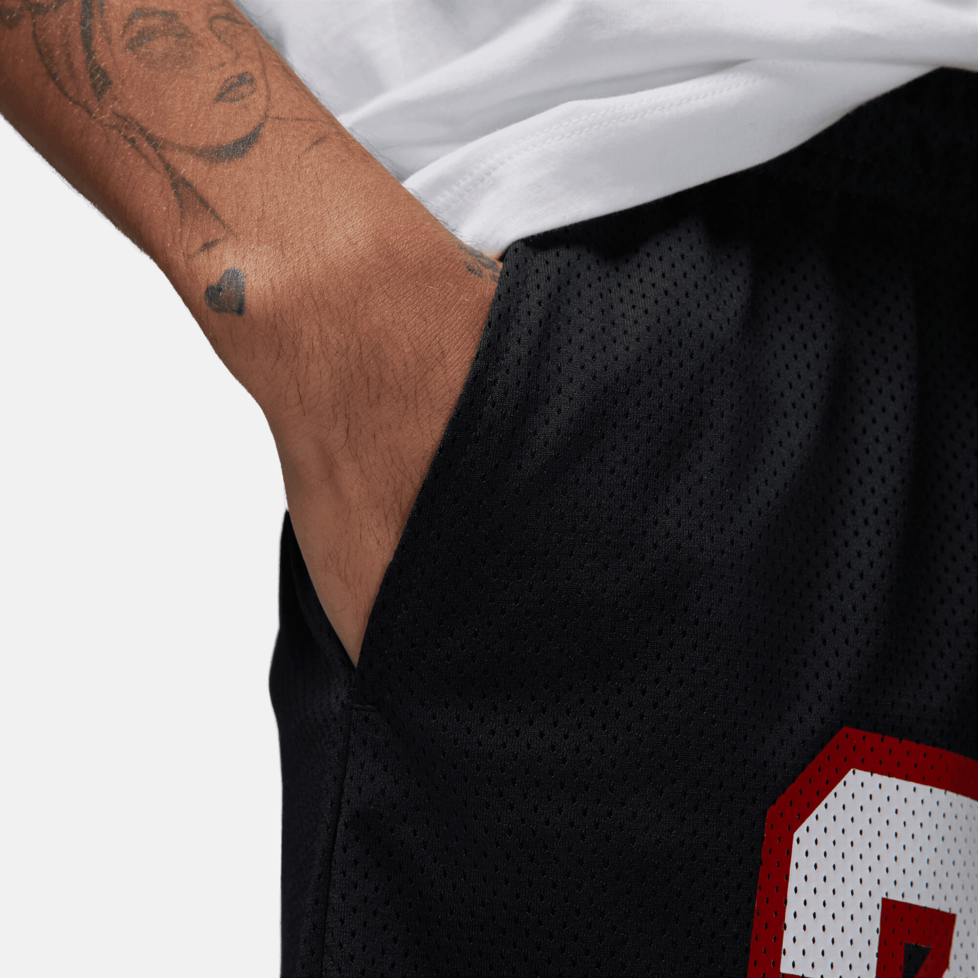 Air Jordan Essentials Black Graphic Mesh Shorts