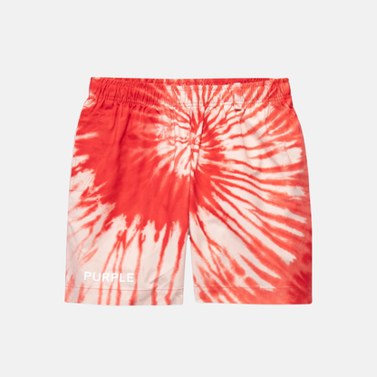 Purple Brand All Around Red Tie Dye Shorts