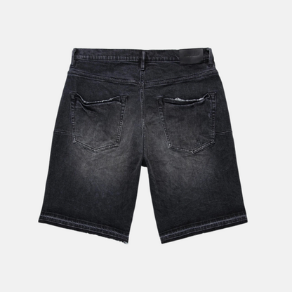 Purple Brand Black Blowout Relaxed Shorts