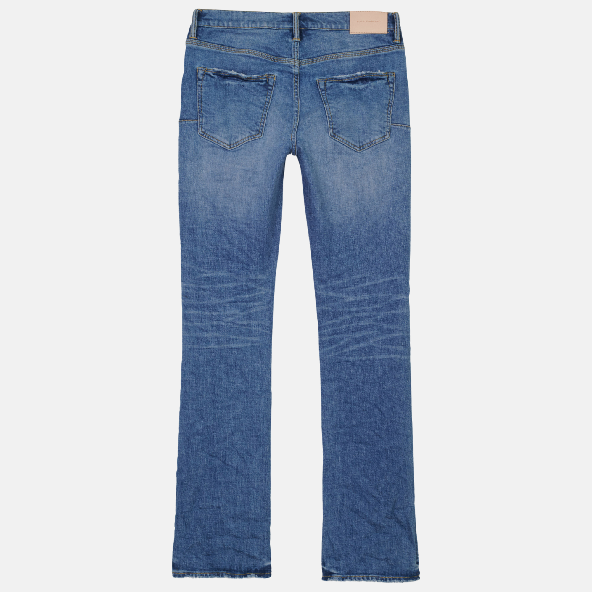 Purple Brand Washed Mid Indigo Bootcut Jeans