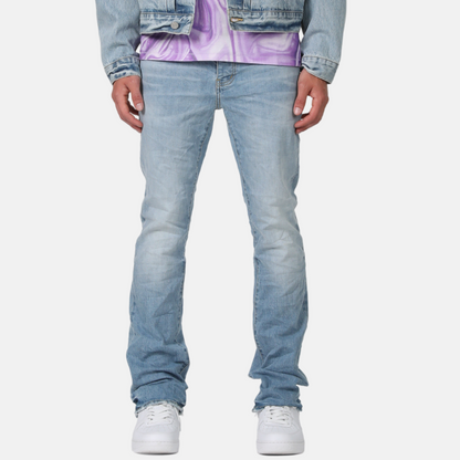 Purple Brand Light Indigo Wash Bootcut Jeans