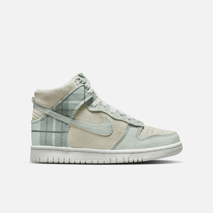 Nike Dunk High (GS) SE 'Mint Plaid'