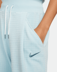 Nike Women's Sportswear High-Waisted Blue Velour Jogger