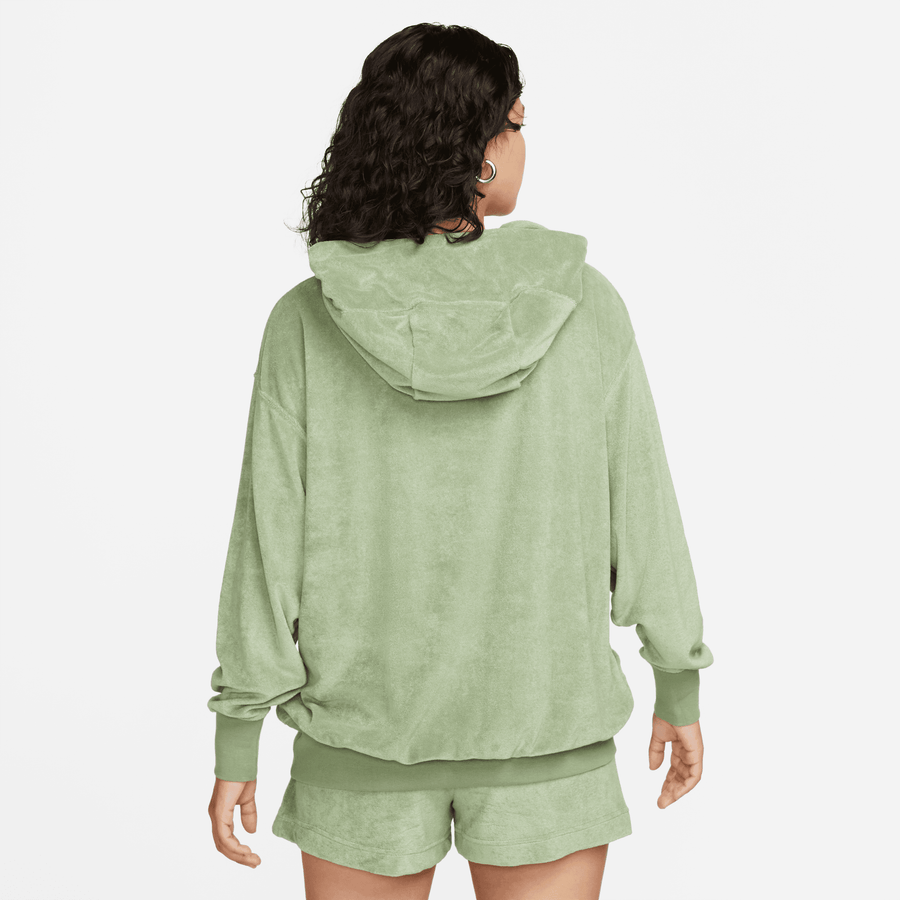 Nike Sportswear Women's Oversized Terry Pullover Green Hoodie