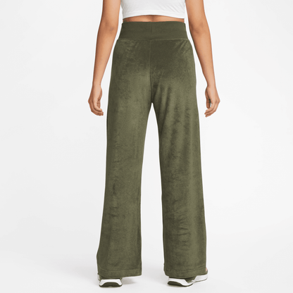 Nike Sportswear Women's Green Terry Wide Leg Pants