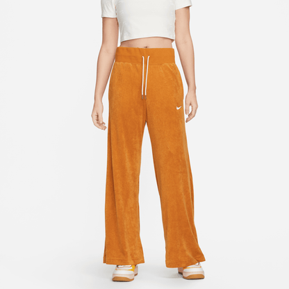 Nike wide leg high waisted yellow joggers sale