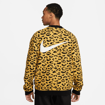 Nike Sportswear Circa Men's Yellow Leopard Cardigan