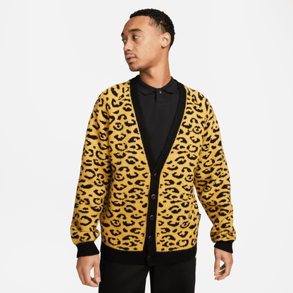 Nike Sportswear Circa Men's Yellow Leopard Cardigan