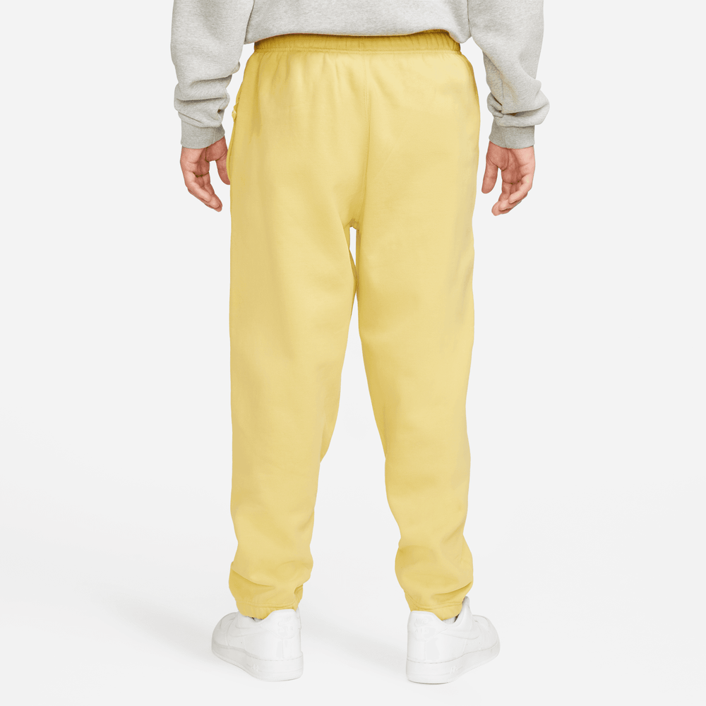 Nike Solo Swoosh Men's Fleece Yellow Pants
