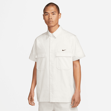 Nike Life Woven Military Short-Sleeve Button-Down Shirt