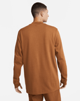 Nike Life Long Sleeve Brown Mock-Neck Shirt