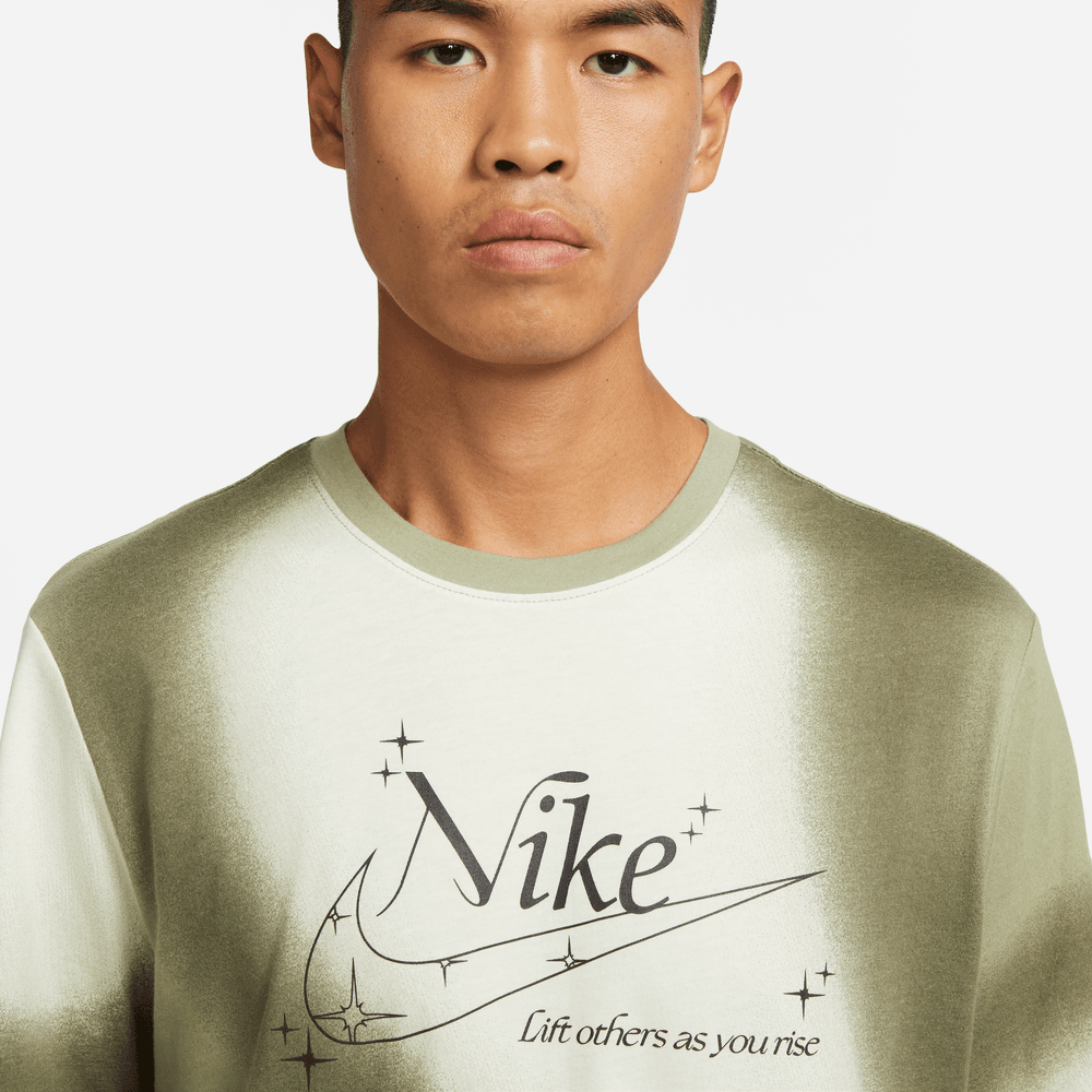 Nike Sportswear Men's Olive Green 'Lift Others' T-Shirt